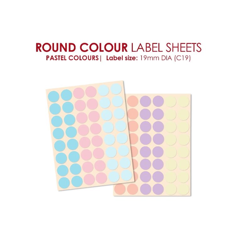 Redfern C19 Labels-Pastel colors(288)