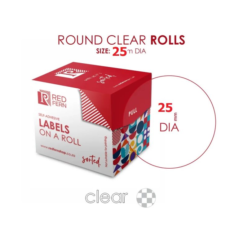 Redfern C25 Labels Clear(120)    