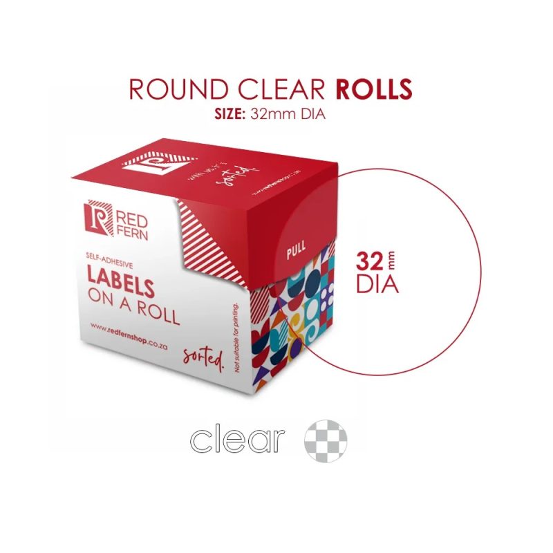 Redfern C32 Labels Clear (75)    