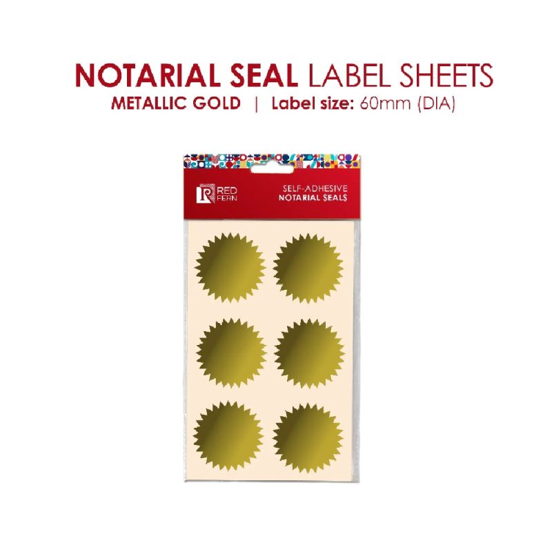 Redfern Notorial Seal 60Mm Gold48  