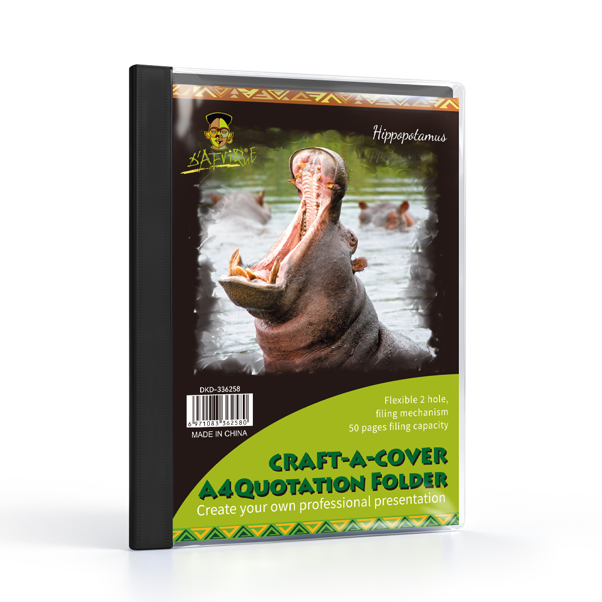 Craft-A-Cover Quotation Folder Black *Dafrique*