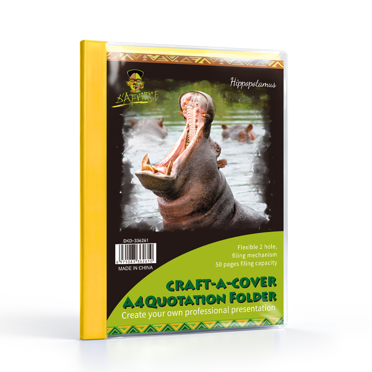 Craft-A-Cover Quotation Folder Yellow *Dafrique*