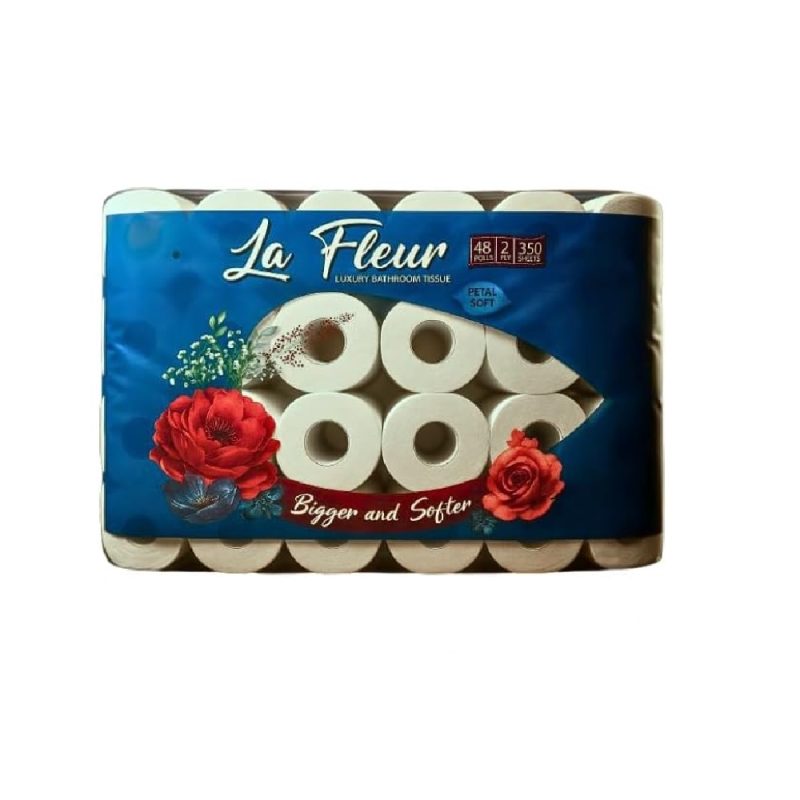 Le Fleur Toilet Roll 350Sht Virgin 2Ply (48)