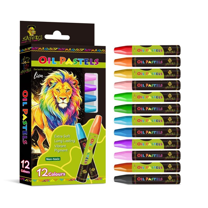 Dafrique Lion Oil Pastels 12 Color