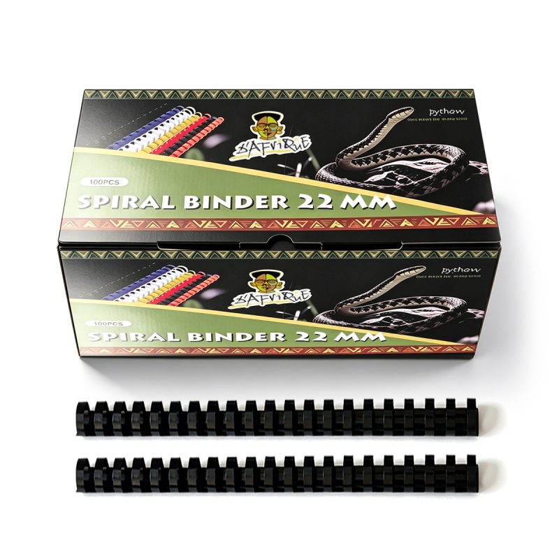 22MM BINDING ELEMENTS (50) BLACK - dafrique