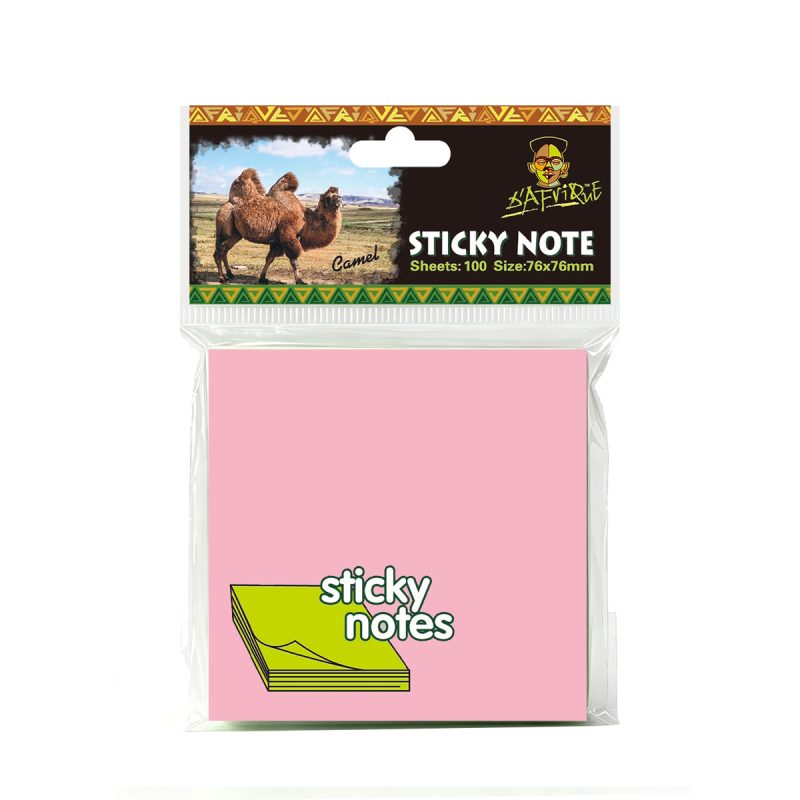 D'afrique Sticky Note 76x76 Pink