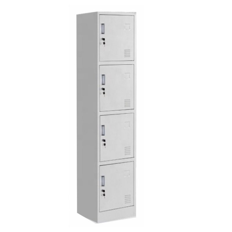 LOCKER 4-TIER STEEL GREY *WS*