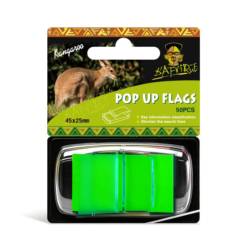 Pop Up Flags 45x25 (50) Green *Dafrique*