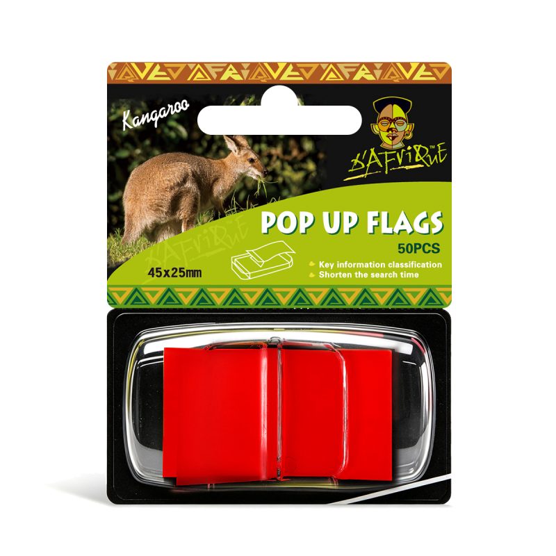 Pop Up Flags 45x25 (50) Red *Dafrique*