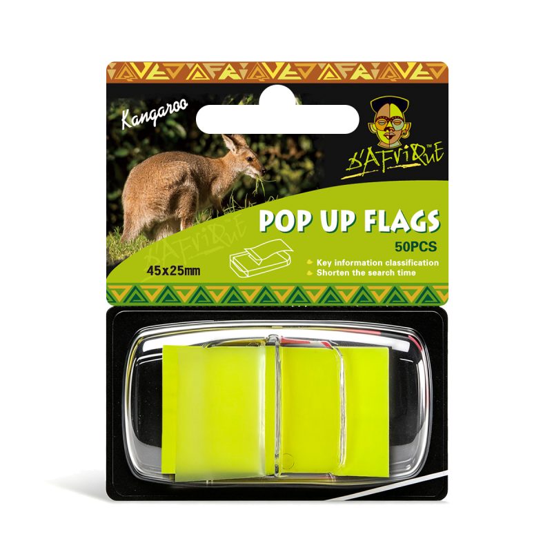 Pop Up Flags 45x25 (50) Yellow *Dafrique*