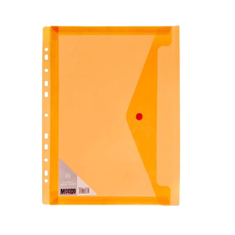 Meeco Filable Carry Folder A4 Orange